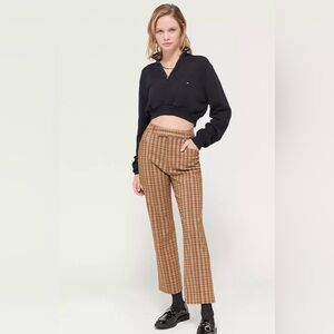 UO Mensy Plaid Straight Leg Trouser Pant